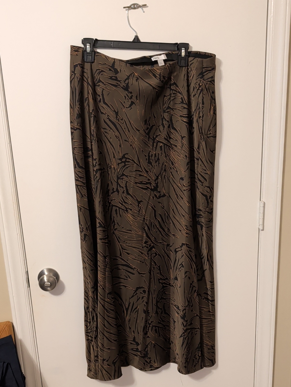 Nordstrom Brown and Black Abstract Maxi Skirt